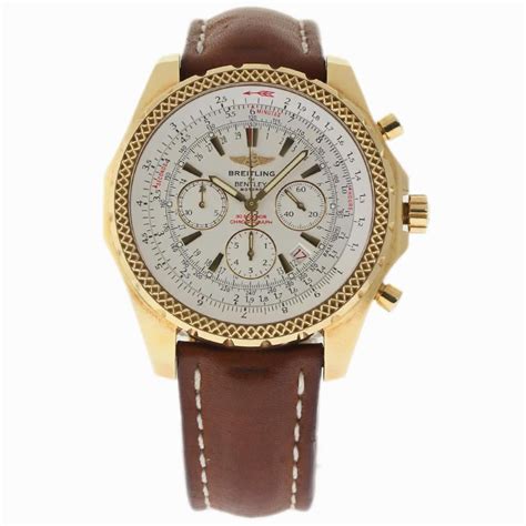 breitling bentley white gold|real breitling bentley watch.